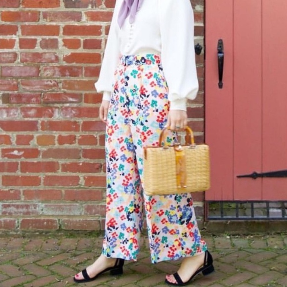 Halogen x Atlantic Pacific Floral Crop Pant